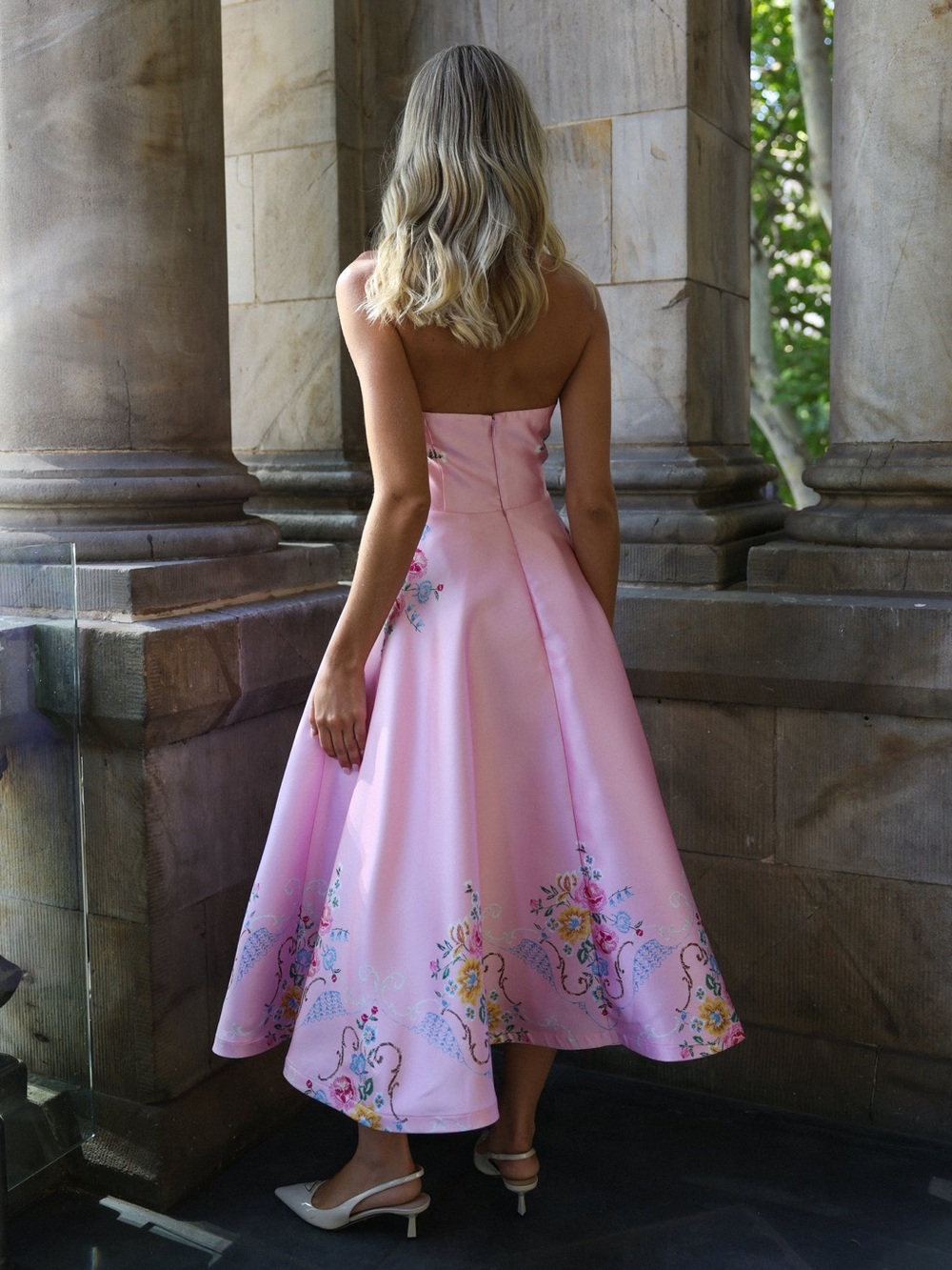 NWOT Aston Studio Amelie Dress Fairy Bouquet Pink - Picture 4 of 8